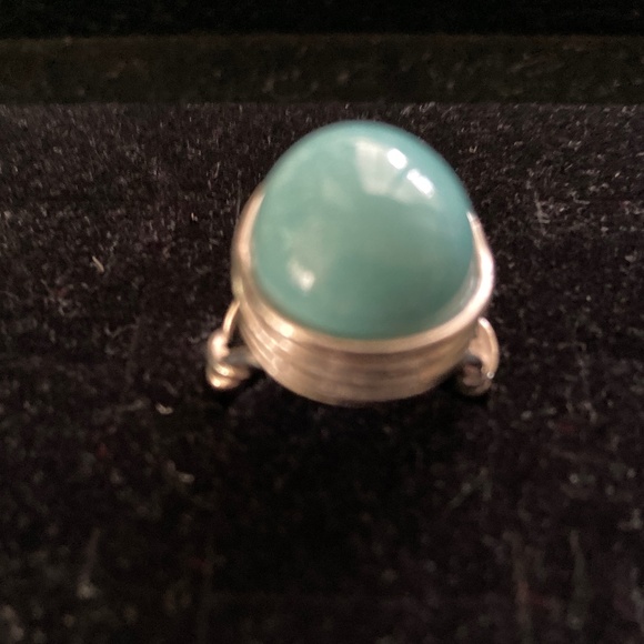 Sterling Oval Turquoise Cabochon Ring/Size 7/NEW! - Picture 5 of 7